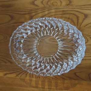 Vintage Crystal Oval Serving Dish
